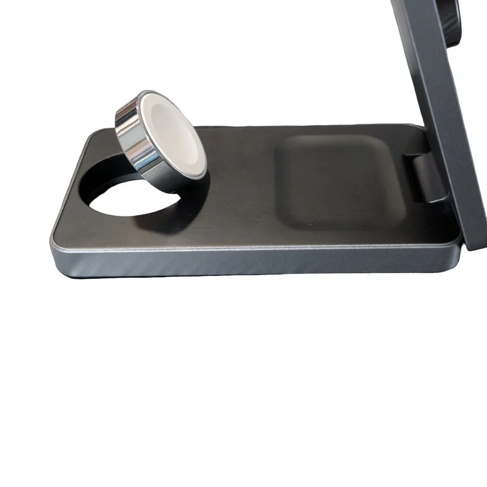 Mm7O UGREEN‎ MagFlow Qi2 15W 3-in-1 Magnetic Foldable Wireless Charger W707 Gray